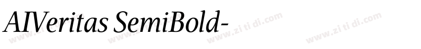 AIVeritas SemiBold字体转换